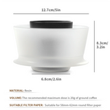 Coffee Brewer Cup Detachable Espresso Coffee Filter Cup with Filter Papers Compatible for Hoop Coffee Brewer-A70Z