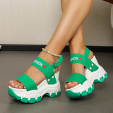 Summer Thick-soled Sandals for Women 2026 New Fashion Non Slip Beach Shoes Woman Lightweight Casual Platform Plus Size Sandals
