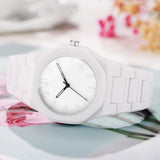 Casual Plastic Strap Women Quartz Wristwatch Fashion Simple Dial Quartz Watches For Ladies Clock Reloj Mujer (Without Box)