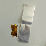 50Pcs Christmas Transparent Candied Haws Packaging Bags OPP Plastic Candy Bags Wedding Baby Shower Birthday Party Supply