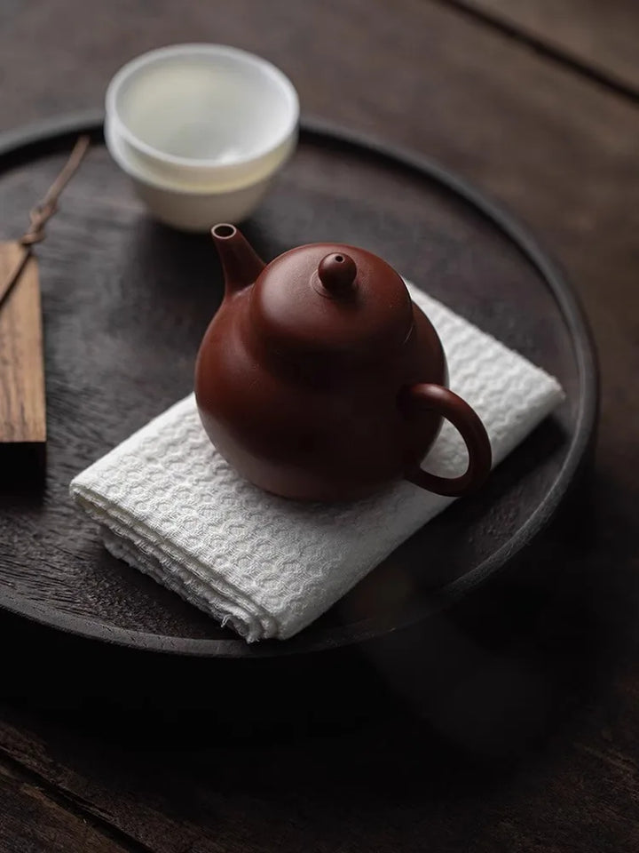 Tea Towel - Thick Absorbent Cotton and Linen Handmade Tea Cloth for Tea Set Accessories, Single Piece