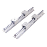 2set Linear Rail SBR12 SBR16 SBR20 300 500 600 700 800 1000mm 1200 1500mm 2pcs Linear Guide + 4pcs SBR-UU Blocks for CNC Part