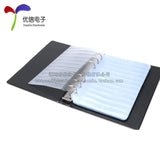 Electronic components sample book, chip ic resistor capacitor inductor book/package, component sample book, empty book