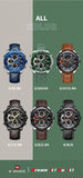 NAVIFORCE Top Military Quartz Watches for Men Luxury Sports Chronograph Watch Waterproof Clock Leather LED Digital WristWatch
