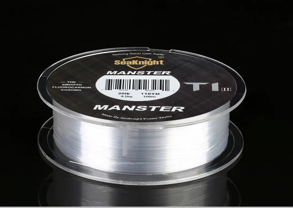 SeaKnight Brand T1II Fluorocarbon Coating Nylon Fishing Line 100M Leader Sinking Monofilament Smooth Carp Fishing Line
