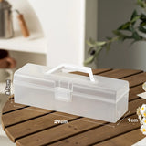 Portable Bread Box Reusable Multipurpose Packaging Box Cake Storage Container for Buns Picnic Bread Rolls Pastries Baguettes