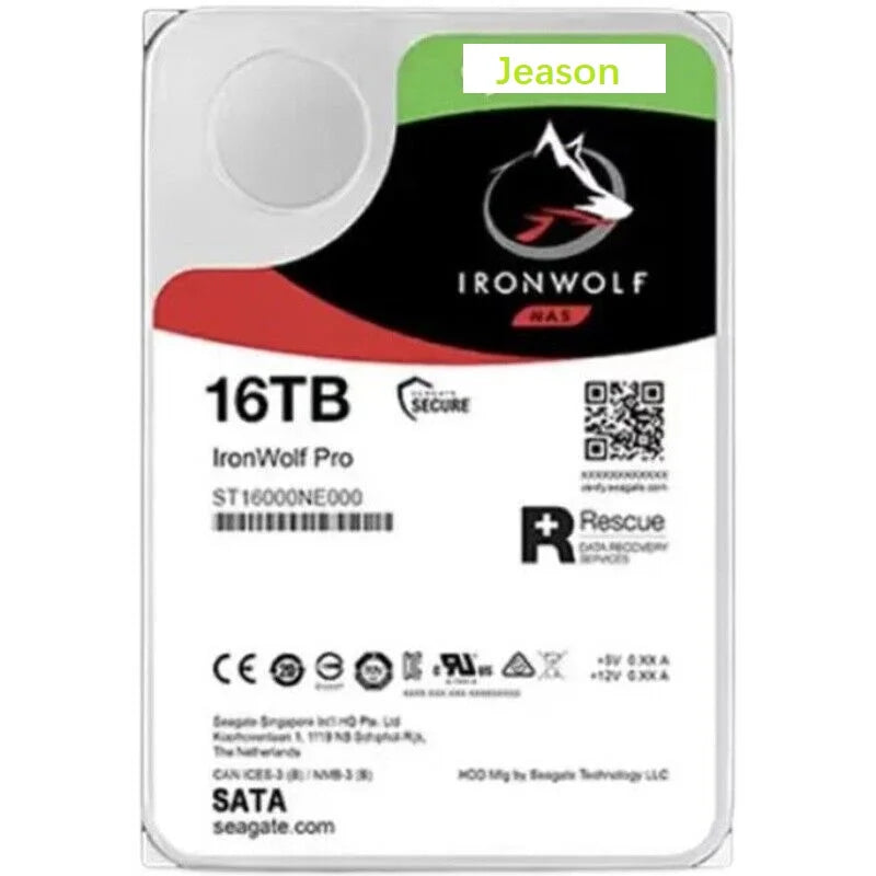 For Seagate IronWolf Pro 16TB Internal 7200RPM 3.5" (ST16000NE000) HDD