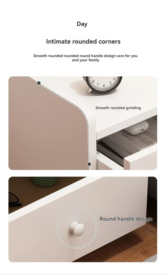 Firm Household Goods Bedside Table Modern Minimalist Bedroom Small Storage Rack Mini Storage Cabinet Bedside Storage Cabinet