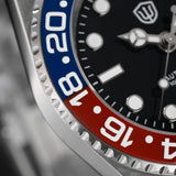 Watchdives WD16760 V2 GMT Watch NH34 Automatic Movement Sapphire Luminous Watches Stainless Steel 300m Waterproof Wristwatch