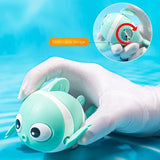 Hot sellingBaby Bath Toys Cute Swimming Fish Cartoon Animal Floating Wind Up Toys Water Game Classic Clockwork Toys For Toddlers