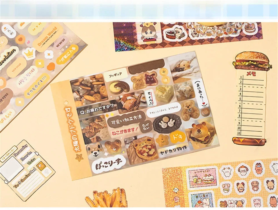 New 1Style 72Pcs/bag Good Mood Maker Cut Film Sticker Book Handbook Scrapbook Phone Case Photo Frame Calendar DIY