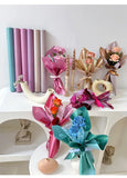 Korean Packaging Film for Flowers, Premium Waterproof Floral Wrapping Paper, Flower Shop Flower Packaging Materials