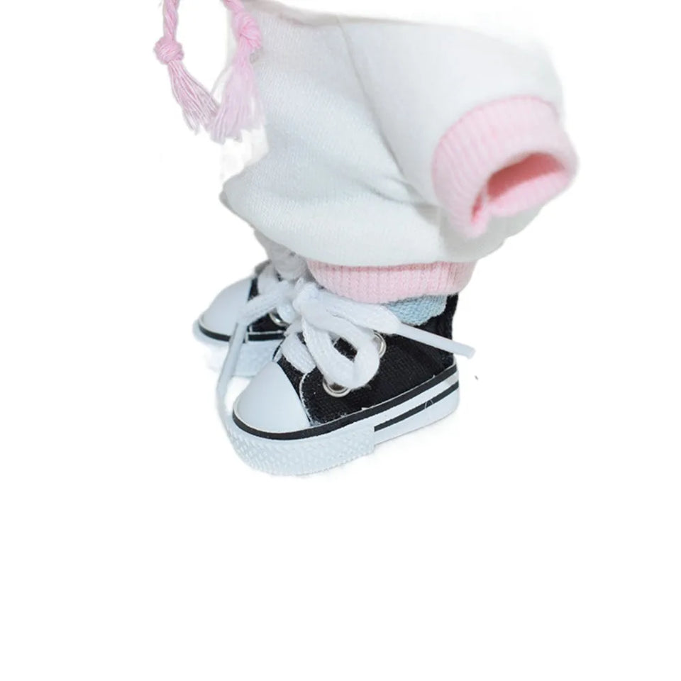 Hand-made Doll Shoes Replacement 4.5cm Doll Replacement Accessories Multiple Styles DIY Canvas Shoes for 15CM Cotton Doll