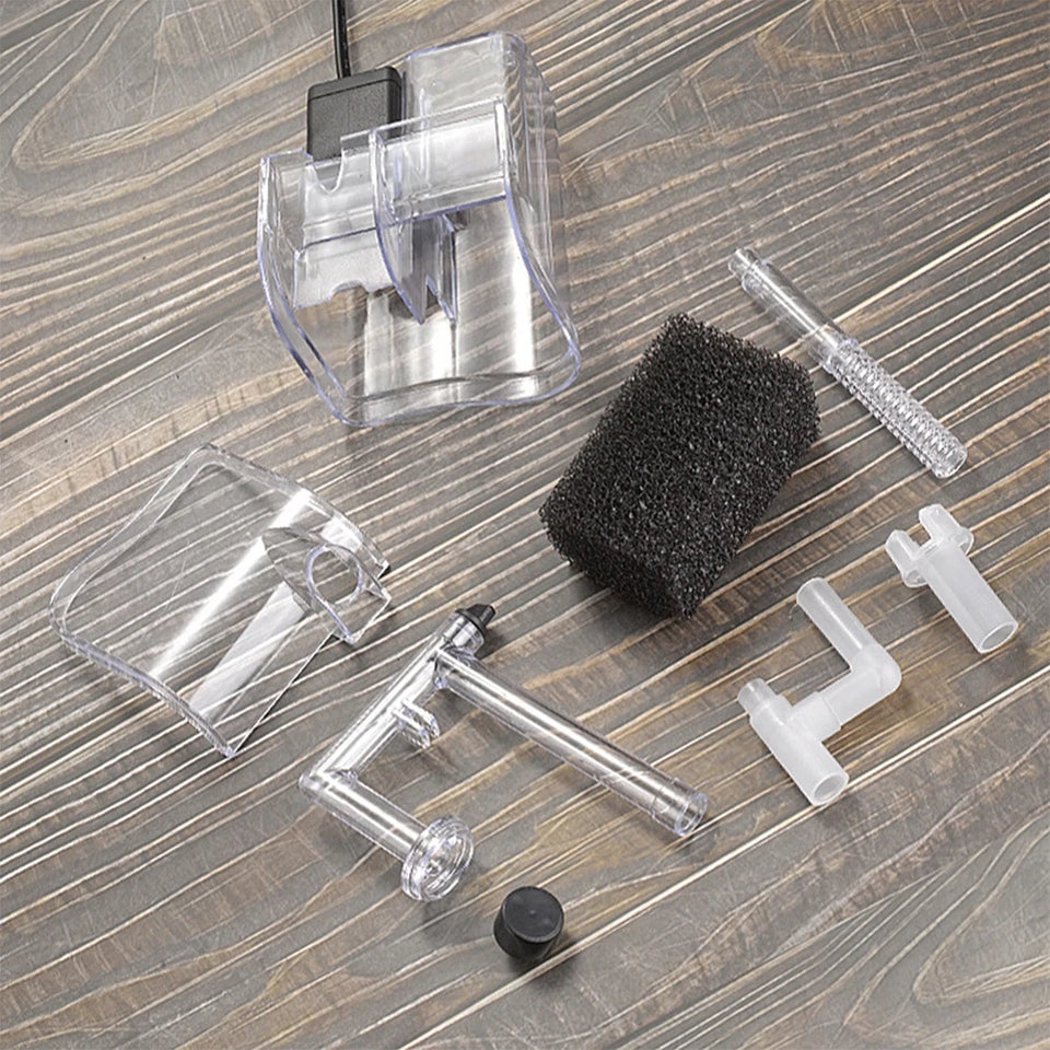 Fish Tanks Suspended Filter 2.5W 250H/L Hang Up Filter Oxygen Water Pump USB Mini Filter Aquarium Fish Tank Filter Water Purifie