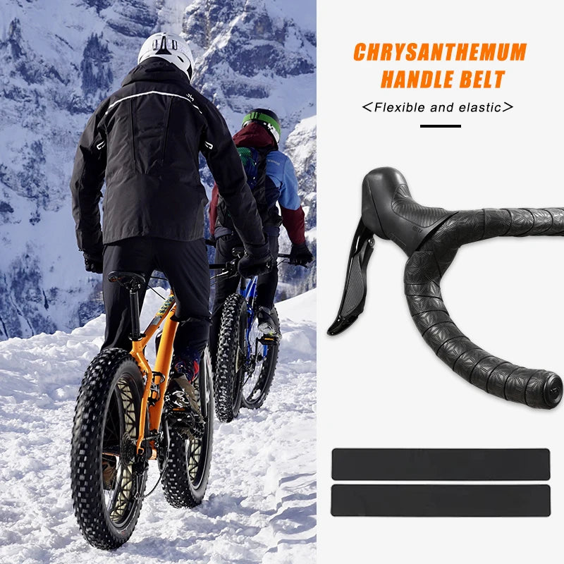 NPY FASHION Handlebar Tape Comfortable Anti-Slip PU Shock Absorbing Handlebar Wrap Tape with Handlebar Plug Cycling supplies