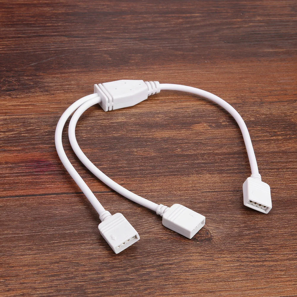RGB Splitter Extension Cable Cord Household Electricity 4 Pin Female Connector Accessories for 3528 5050 LED Strip