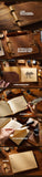 Genuine Leather Sketchbook Retro Painting Notebook Boy"s Girl Student Leather Binding Notebook Classic Handmade Notepad