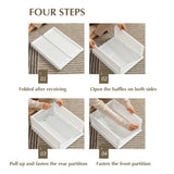 Stackable Wardrobe Drawer Cabinet Organizer Drawer Clothes Closet Storage Box Shelves Plastic Layered Partitions Storage Rack