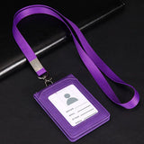 Neck Strap Stationery Business Office School Supplies Card Holder with Lanyard ID Desk Organizer Badge Holder Bus Cards Cover