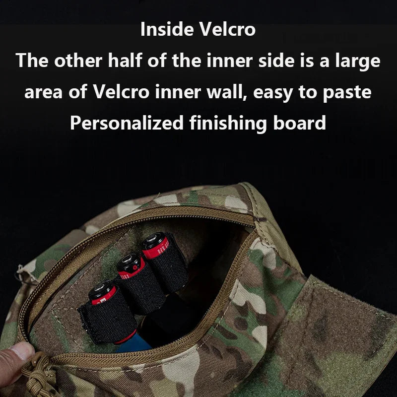Outdoor Tactical JPC/CPC Vest/Tactical Chest Pouch Chest Expanded Lower Belly molle FC Large Sub-Pouch Tactical Emergency bag