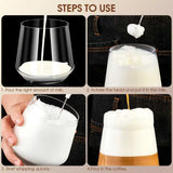 Coffee Electric Milk Frother Electric Whisk Cordless Electric Beverage Mixer Suitable for Coffee Matcha Kitchen Accessories