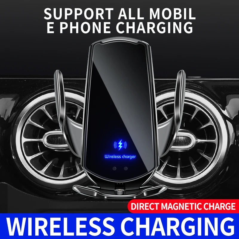 For Jaguar XE 2015 2016 2017-2021 Magnetic Car Phone Holder Magnet Mount Wireless Charging Phone Stand Customized Bracket Base