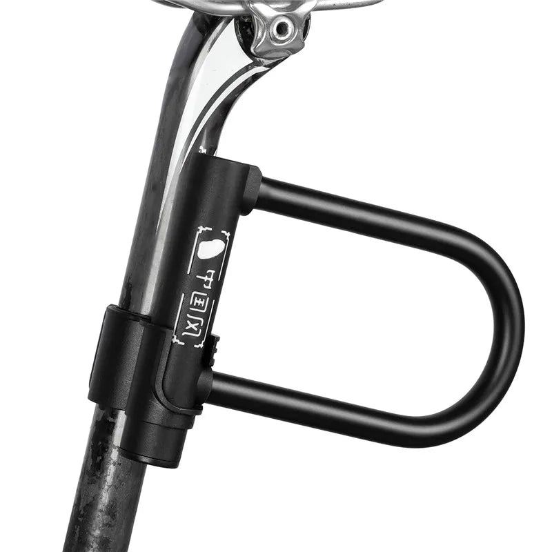 WEST BIKING Bicycle U Lock MTB Road Bike Padlock Portable Anti-theft Safety Motorcycle Scooter Cycling Lock Bicycle Accessories