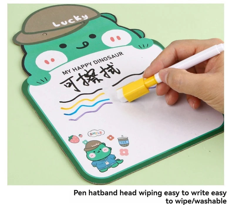 100/5Pcs Dry Erase Whiteboard Markers Set, Washable Pens with Magnetic Eraser for Office Whiteboards & Art Supplies
