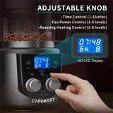 CAFEMASY 80-100g Home Coffee Roaster Electric Mini No Smoke Coffee Beans Baking Roasting Machine 110-240V Coffee Bean Roaster