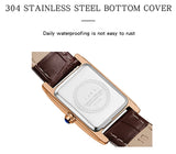 Sanda 1116 New Fashion Elegant Women's Analog Quartz Watch, Rectangle Dial, Water Resistant Business Wristwatch