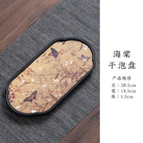 Tea Tray Dry Small Absorbent Tea Table Household 2024 New Pot Bearing Guochao Tea Ceremony Serving Tray