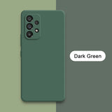 Official Square Liquid Silicone Phone Case for Samsung Galaxy A13 A23 A33 A53 A73 5G Soft Waterproof Mobile Back Covers Carcasas