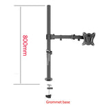 800mm DL-T902-180 Desktop Stand Full Motion 360 Degree steel Monitor Holder 10"-27" clamp base Monitor Mount Arm Load 11kg