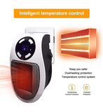 Portable Mini Space Heater with Remote Control Fast Heating Electric Warmer for Room Office Desk Indoor Use