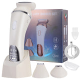 Keda Women's Electric Hair Remover Roller Washable Home Use Hair Removal Device with Private Clip And Light
