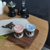 **1pc Miniature Latte Coffee Beverage Cafe Toy Drink Model Dollhouse Accessories Dollhouse Miniature Coffee Shop Toy Model