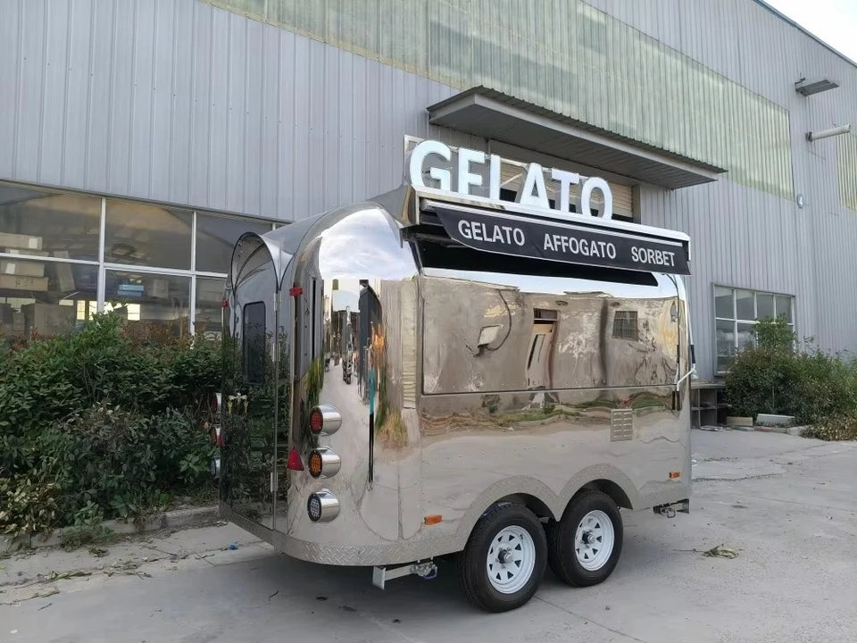 Pro Food Trailer Manufacturer Built EU USA AU Standard Quality with Personal Customization Choice Business logo Food Truck
