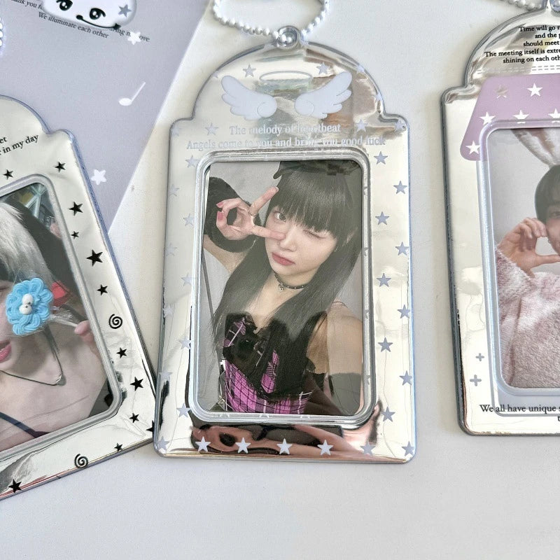 Idol Photocard Holder Photo Album pc holder kpop Protector Sleeves Keychain for Bag Poka Supplies Photo Decoration Cardholder