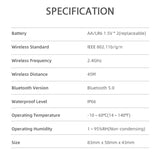 WiFi Rain Sensor Rainfall Duration Leakage Detection Outdoor Waterproof Battery Tuya Smart Life App Control Home Automation