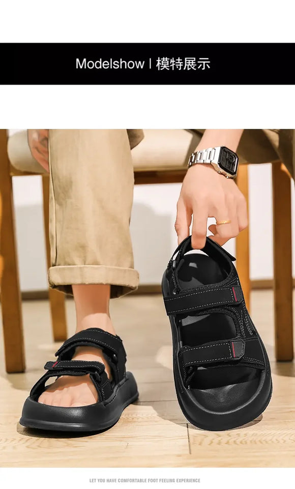 Summer Trendy Beach Sandals Casual Slip on Slippers, Lightweight Breathable Non Slip Soft Sole for Daily Casual Walking