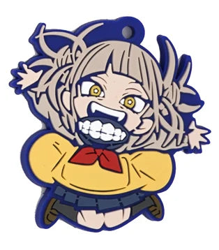 My Hero Academia Anime Bakugou Katsuki Midoriya Izuku Dabi Hawks MHA Rubber Keychain Ornament Toys Collection Gift