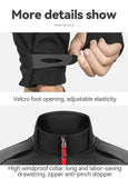 ROCKBROS Winter Bicycle Jackets Keep Warmer Windproof Thermal Fleece Bike Jersey Coat Sports MTB Road Riding Cycling Jacket Tops