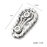 New EDC Sprockets Flywheel Gyro - Antistress Anxiety Metal Bike Chains Fingertip Spinner Fidget Toys For Adult
