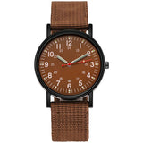 YIKAZE Military Men's Watches Luminous Shock Resistant Men Sports Watches Canvas Strap Simple Outdoor Quartz Wristwatch for man