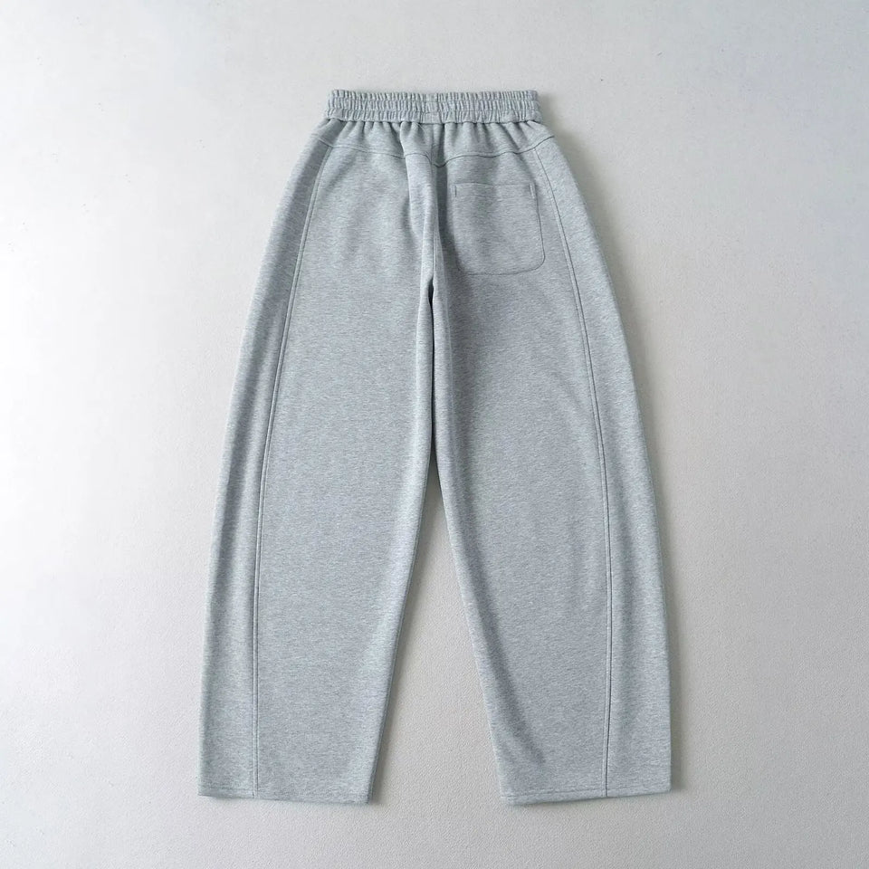 Street Sle High Waist Wide Leg Sport Pants Women's Casual Loose Straight Leg Trousers Coffee Color Trendy Spring Autumn