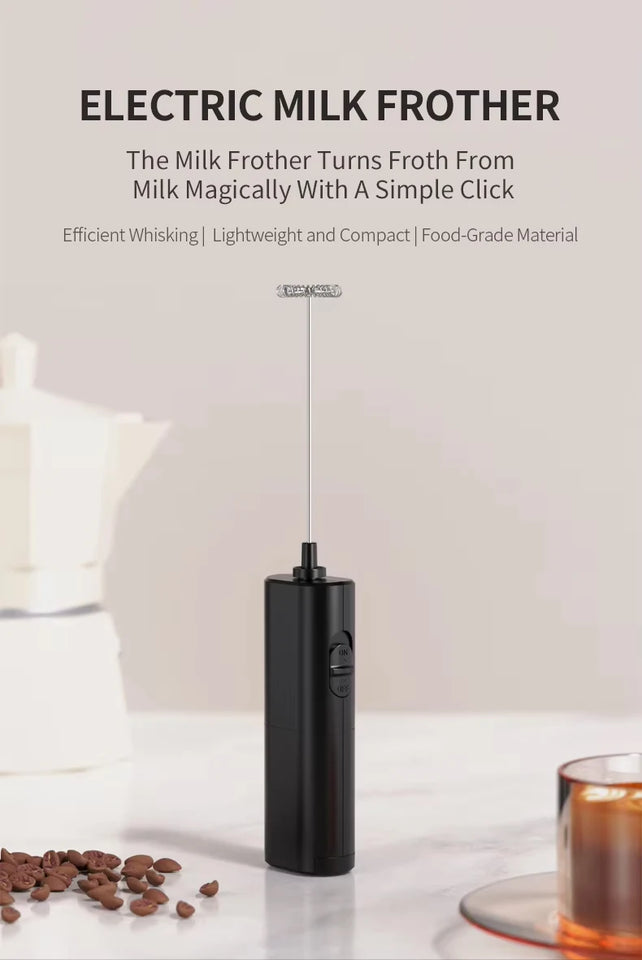 Kitchen Powerful Stirrer Milk Frother Handheld Foam Maker for Lattes Whisk Drink Mixer Coffee Electric Rechargable Egg Beater