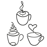 1/3pcs of Creative Coffee Wall Hangings, Coffee Shop Decorations, Interior Wall Decorations, Wall Hanging Iron Paintings