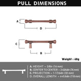 Goo-Ki Antique Brass Stainless Steel Cabinet Handles T Bar Knobs Modern Drawer Pulls for Kitchen Cabinet Hardware for Bedroom