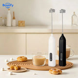Electric Milk Frother Wireless Coffee Whisk Mixer Electric Blender Egg Beater Mini Frother Handle Stirrer Cappuccino Maker