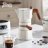 Bincoo Dual Valve Moka Pot Espresso Machine Thermostatic Extraction Coffee Moka Pot Hand Brewed Coffee Pot Barista Accessories